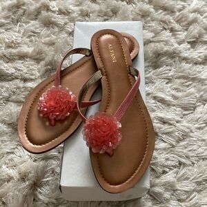 New in a box , Alfani flip flops , size 8
